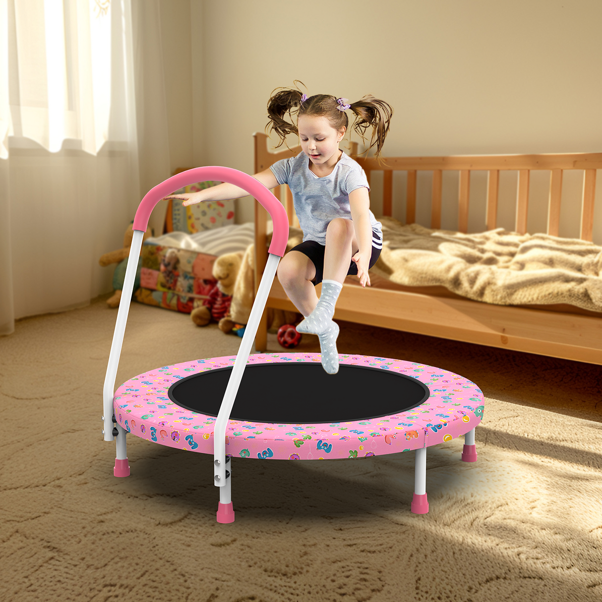 36-Inch Mini Trampoline for Kids Ages 1-6