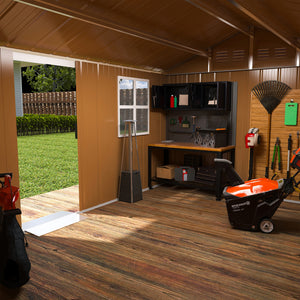 12x8 FT Heavy-Duty Metal Storage Shed