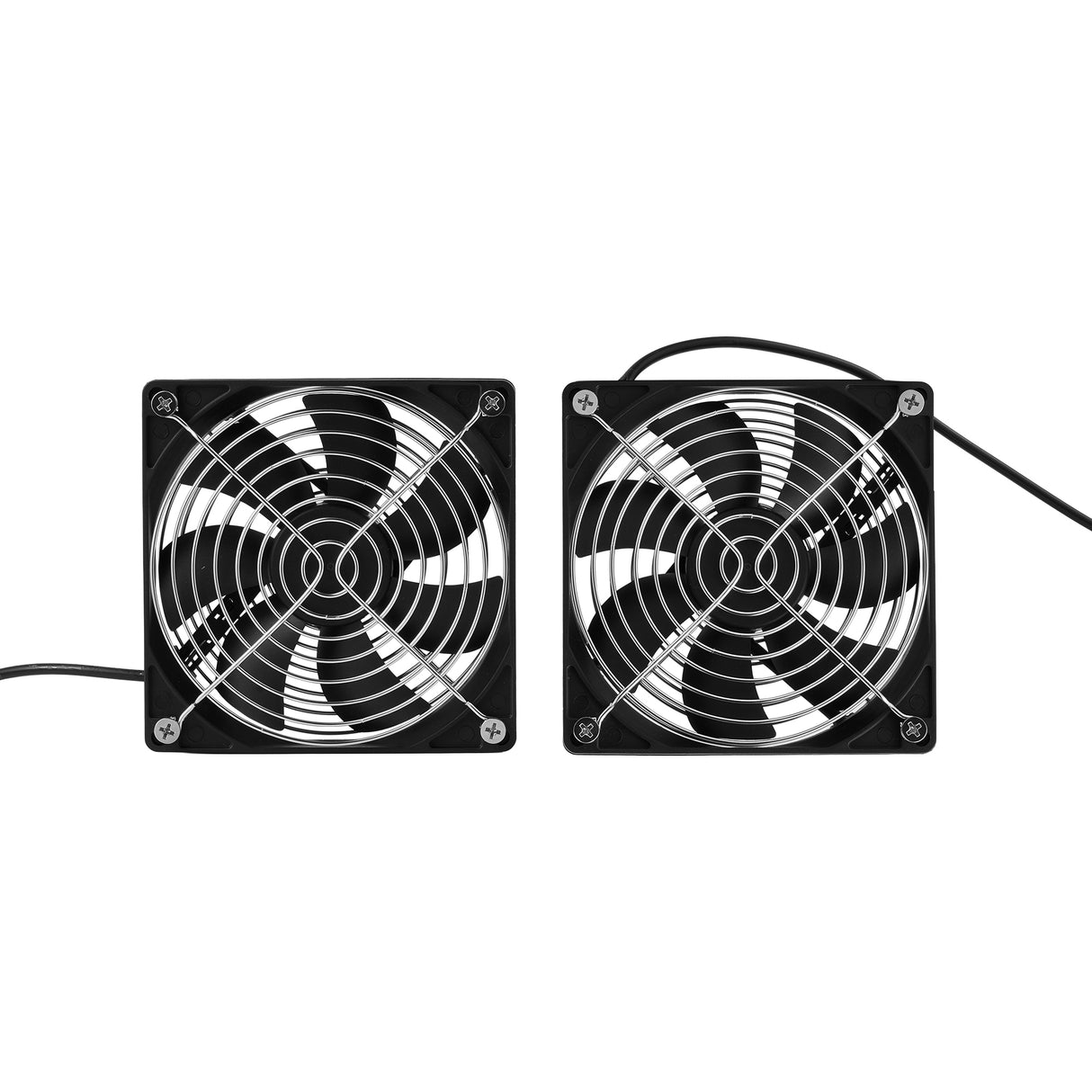Solar Powered Fan with 30W Solar Panel and Dual Fans