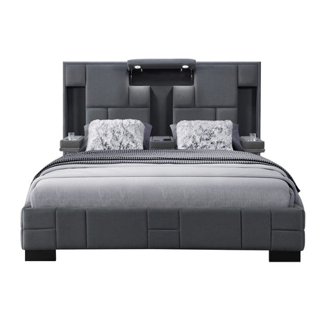 Yaris - Contemporary Bed With Wireless Charging And LED Lights