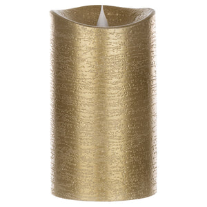 7" Gold Simplux Designer LED Candle with remote (Set of 2) - Tuesday Morning - Candles