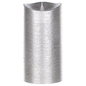 7" Silver Simplux Designer LED Candle with remote (Set of 2) - Tuesday Morning - Candles