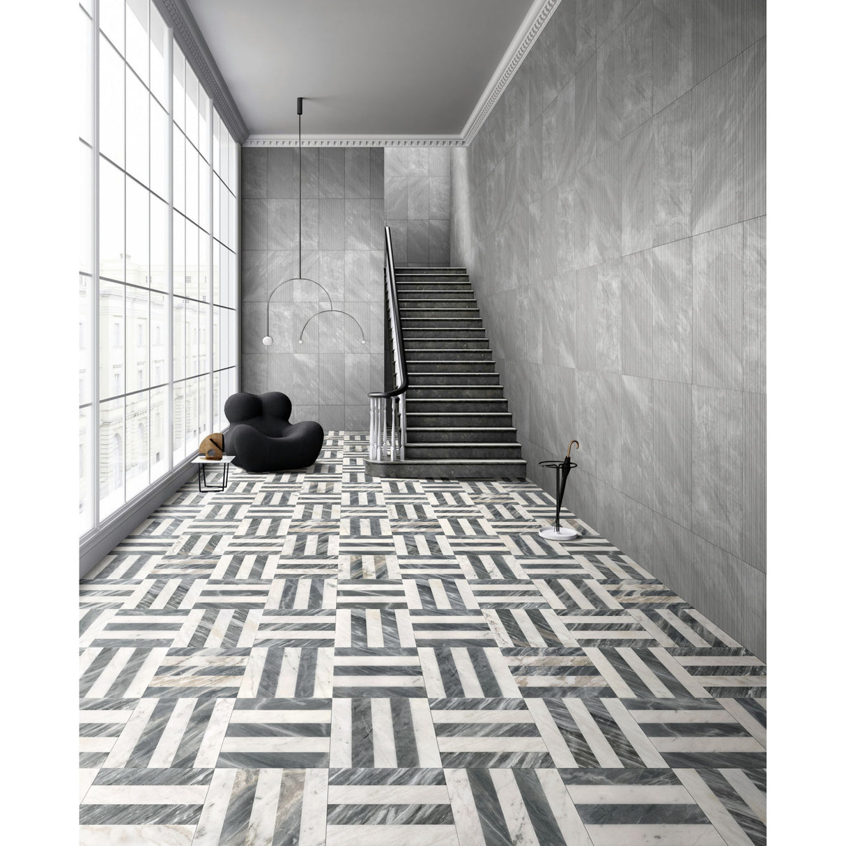 Elegant Waterjet Polished Marble Tile For Floor And Wall
