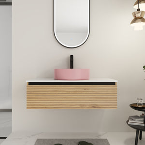 36" Wall-Mounted Bathroom Vanity with Sink Combo