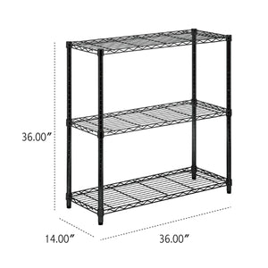 Assembled Metal Storage Shelving Unit - 3 Sizes & 2 Colors!