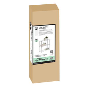 Assembled Metal Storage Shelving Unit - 3 Sizes & 2 Colors!