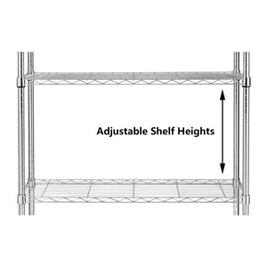 Assembled Metal Storage Shelving Unit - 3 Sizes & 2 Colors!
