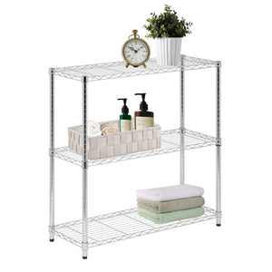 Assembled Metal Storage Shelving Unit - 3 Sizes & 2 Colors!
