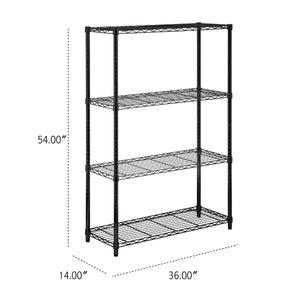 Assembled Metal Storage Shelving Unit - 3 Sizes & 2 Colors!