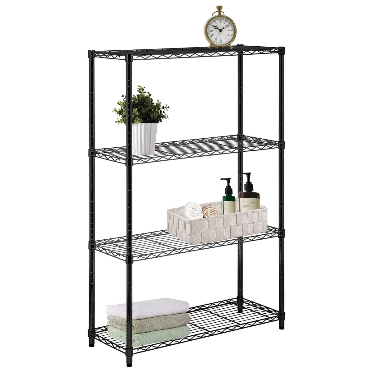 Assembled Metal Storage Shelving Unit - 3 Sizes & 2 Colors!