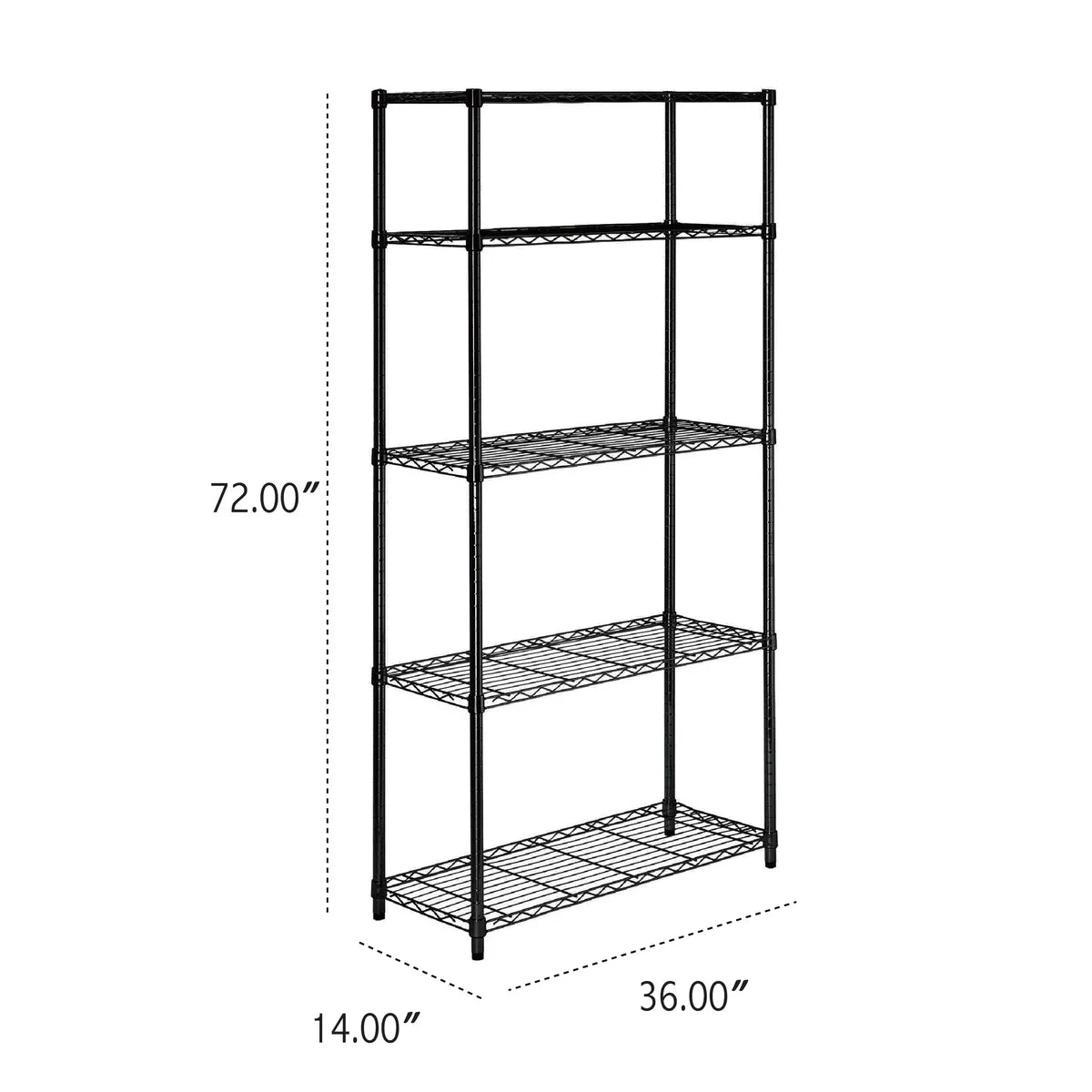 Assembled Metal Storage Shelving Unit - 3 Sizes & 2 Colors!