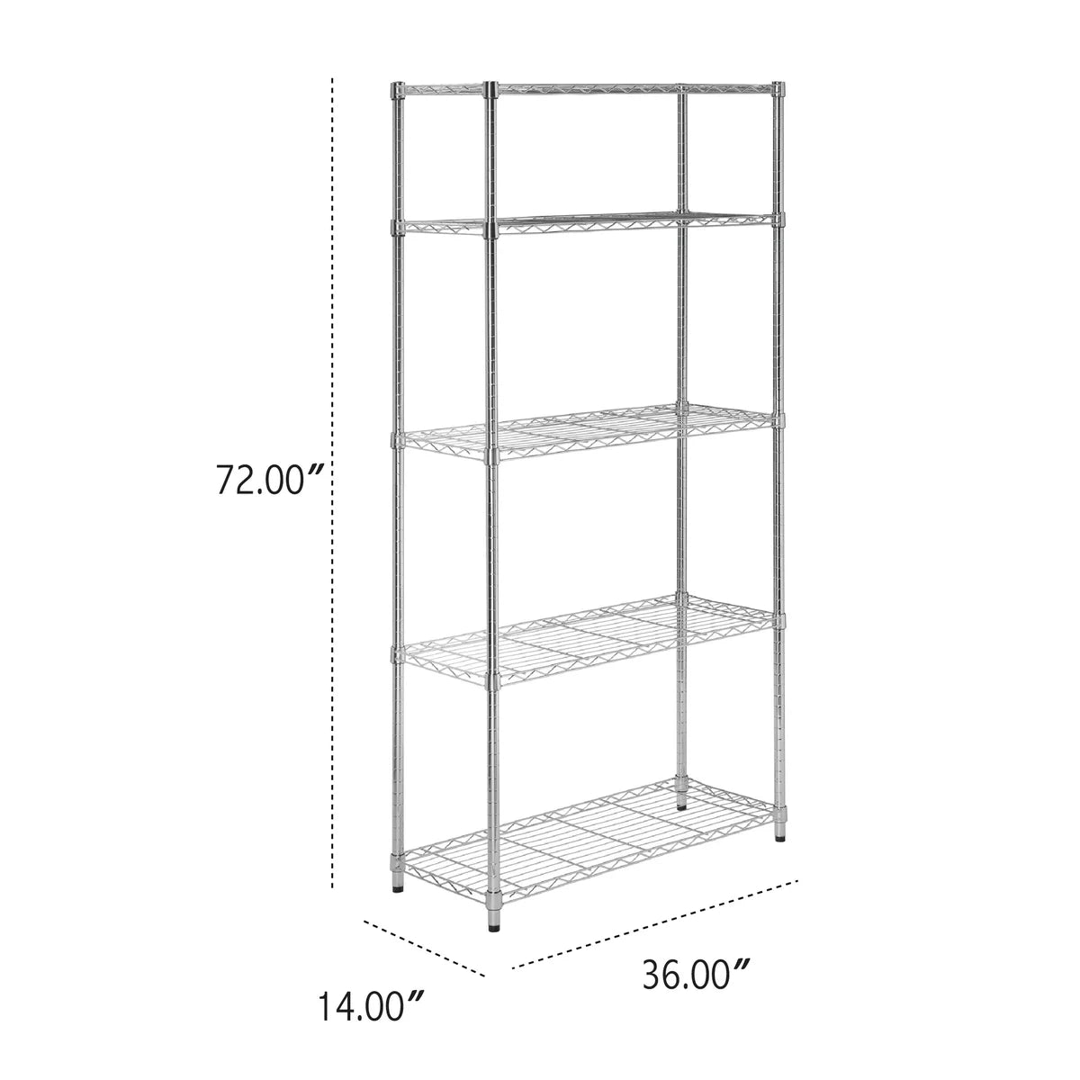 Assembled Metal Storage Shelving Unit - 3 Sizes & 2 Colors!