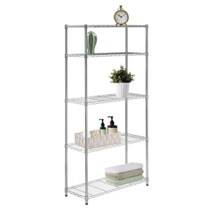 Assembled Metal Storage Shelving Unit - 3 Sizes & 2 Colors!