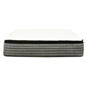 14" Premium Hybrid Mattress In A Box Plush Gel Memory Foam Top With Cooling Technology - Gray / White - Queen