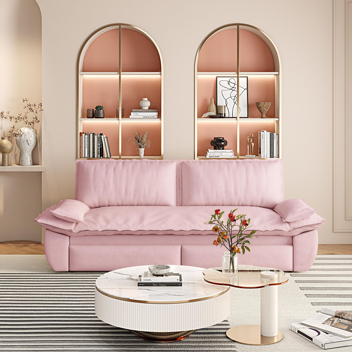 Queen Pull Out Sofa Bed, 3 In 1 Convertible Sleeper Sofa
