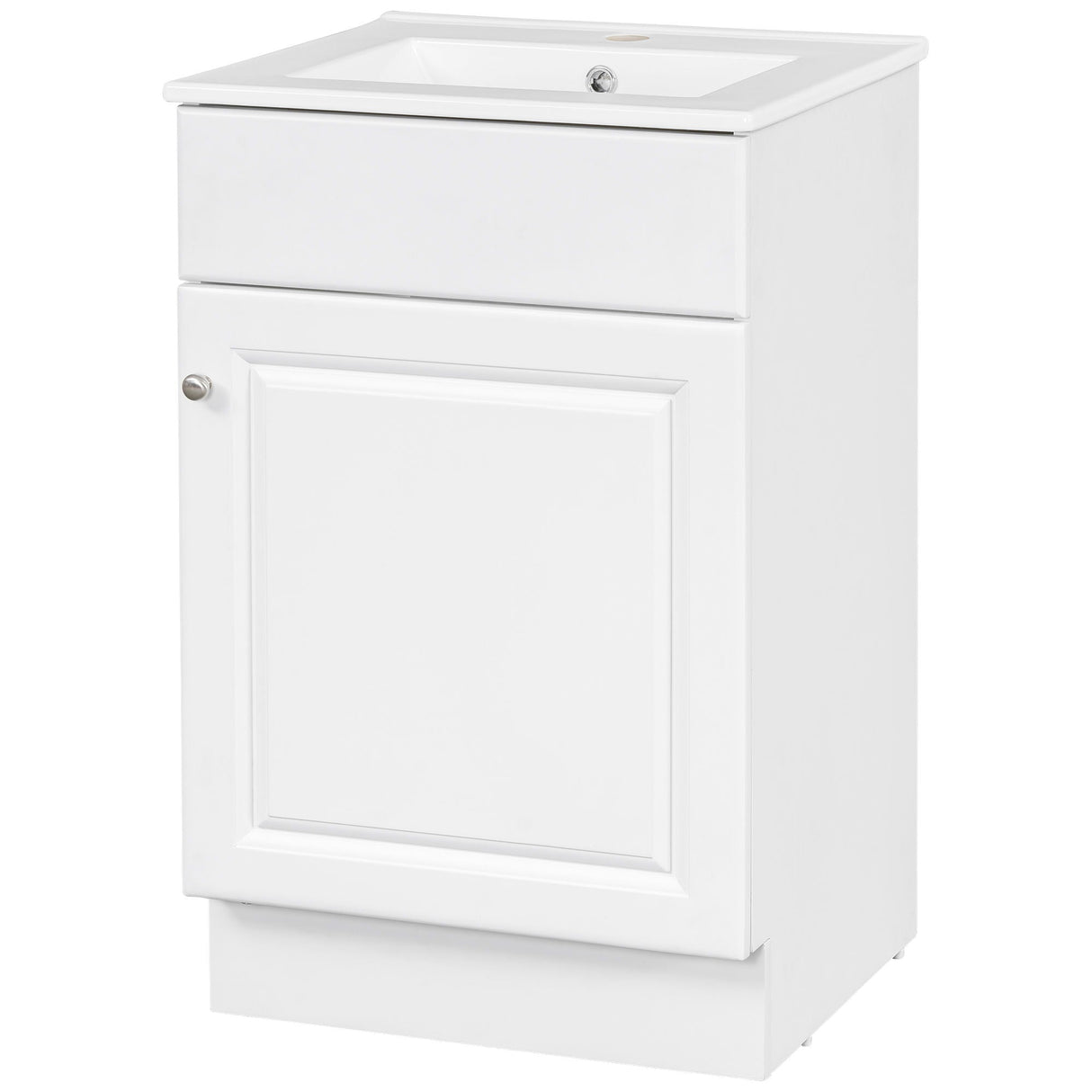 Bathroom Vanity With Sink, Cabinet With Adjustable Shelf - Best Buy Furniture