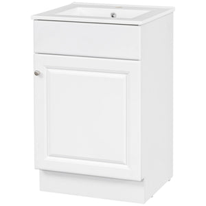 Bathroom Vanity With Sink, Cabinet With Adjustable Shelf - Best Buy Furniture