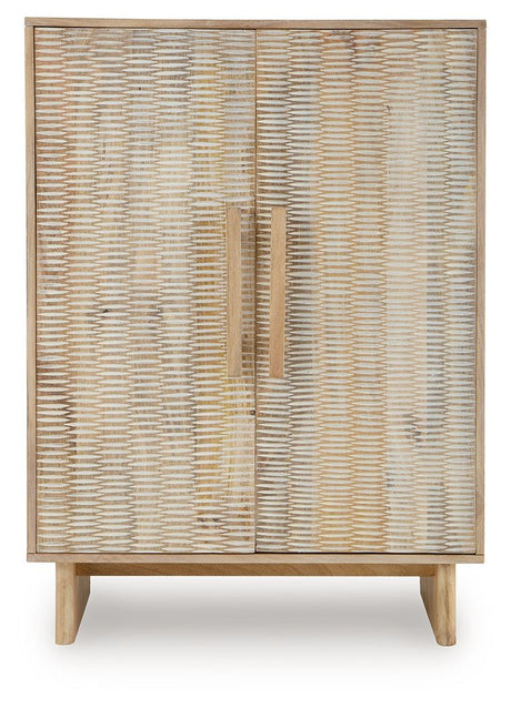 Dallinbury - Accent Cabinet - Natural / White Wash - Best Buy Furniture