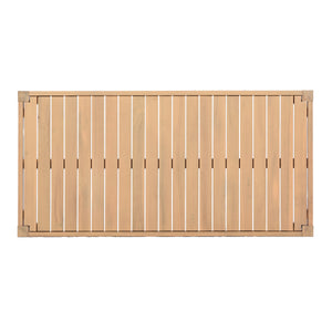 47.24" Outdoor Patio Acacia Solid Wood Coffee Table (Light Teak)