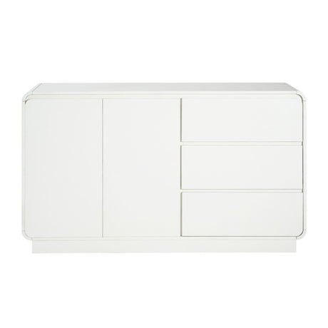 Sideboard, Wide Storage With 2 Doors And 3 Drawers