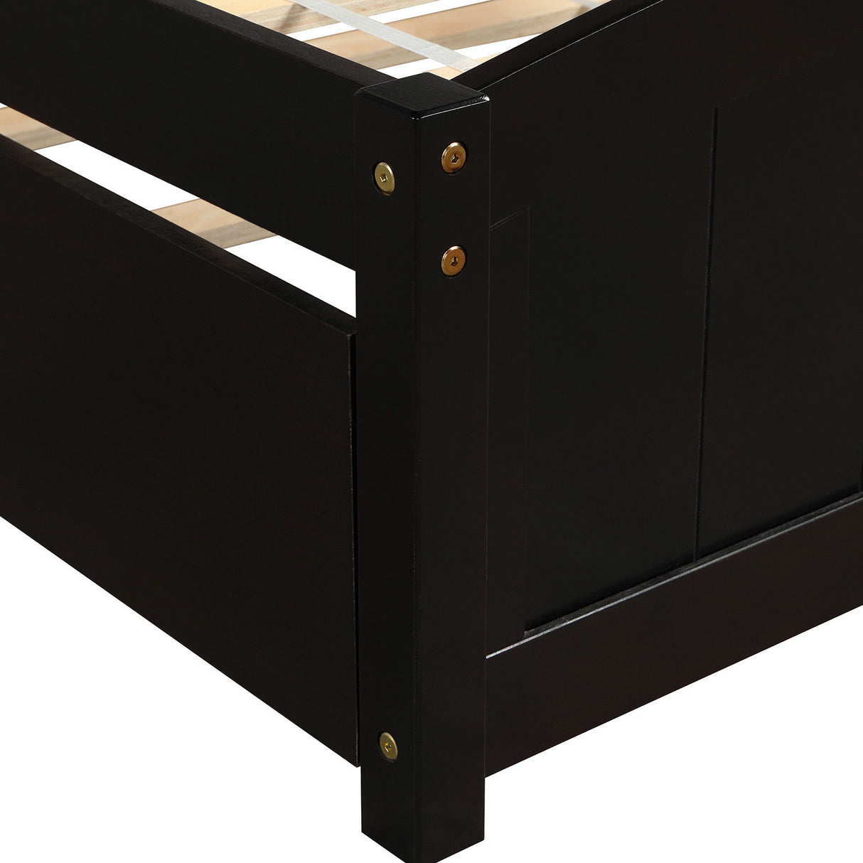 Platform Bed & Headboard, Footboard And Wood Slat Support