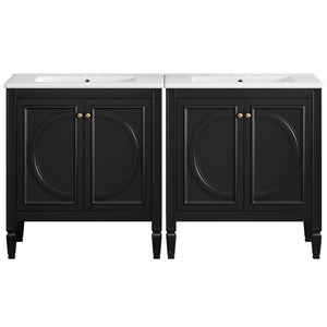Bathroom Vanity With Sink With 2 Doors And Adjustable Shelf