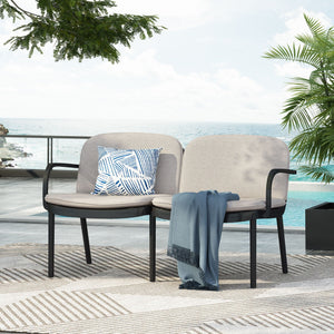 Luna - Outdoor Patio Loveseat - Best Buy Furniture