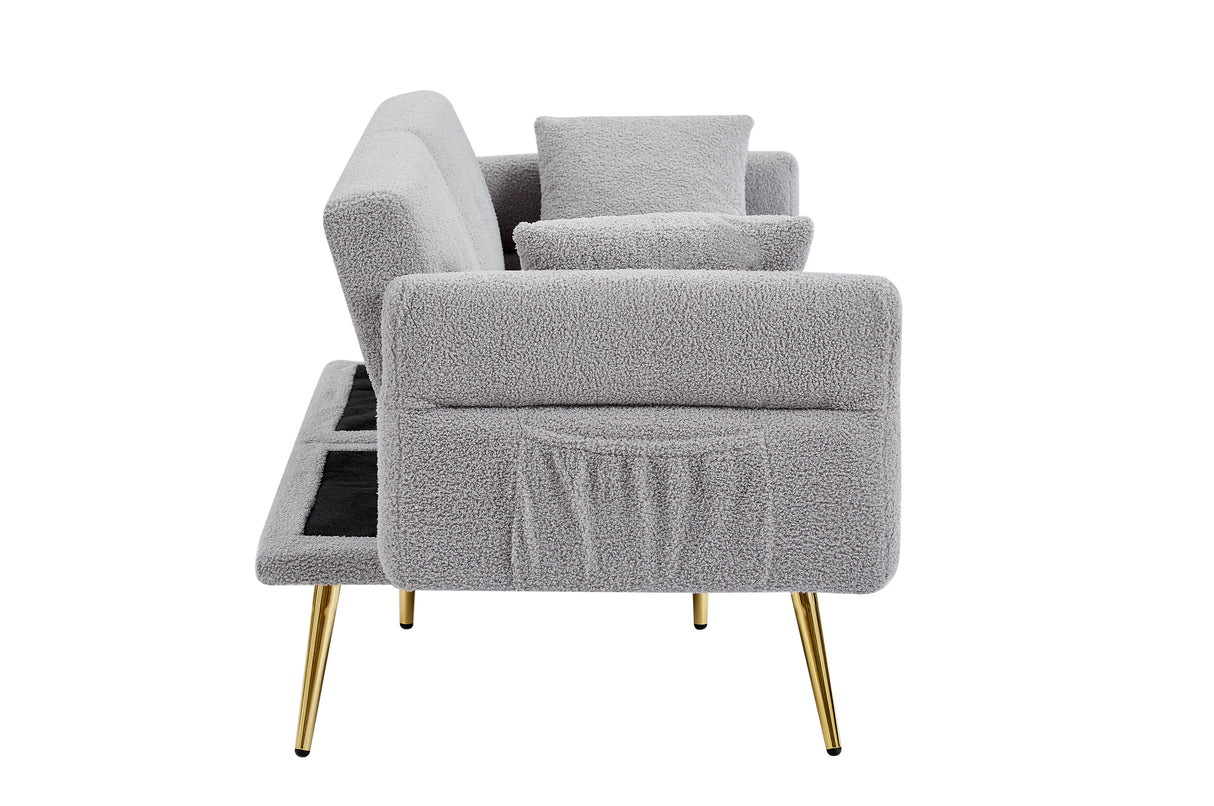 Modern Teddy Upholstered Accent Loveseat Sofa