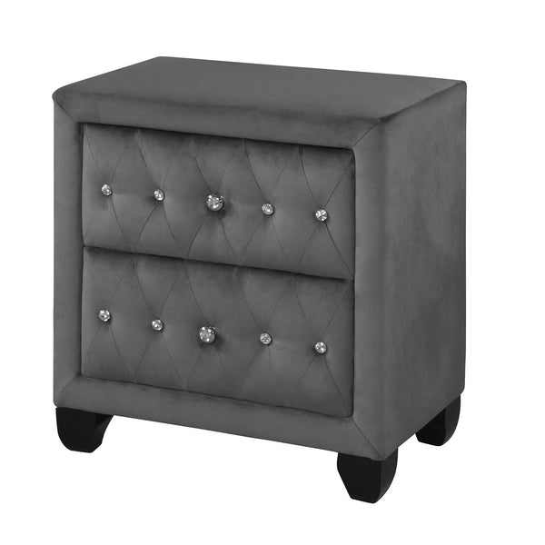 Sophia - 2 Drawer Upholstered Nightstand