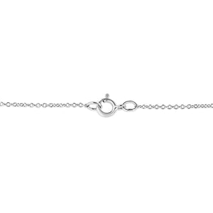 .925 Sterling Silver Pave-Set Diamond Accent Heart Shape 18" Pendant Necklace (I-J Color, I1-I2 Clarity)