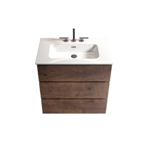 TIA 30" Walnut Bathroom Vanity with Ceramic Sink