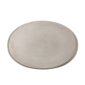 Outdoor Oval Lightweight Concrete Side Table