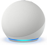 Amazon Echo Dot, an Alexa device (newest model), Vibrant sounding smart speaker, Great for bedrooms, dining rooms and offices, Glacier White