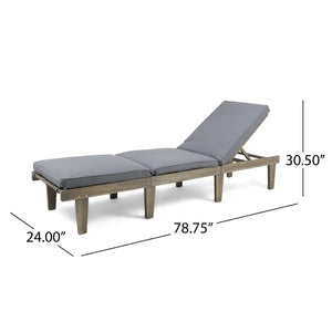 Ariana - Wood Chaise Lounge With Cushion - Best Buy Furniture