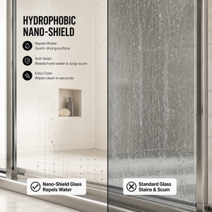 56-60" W x 72" H Framed Double Sliding Shower Door