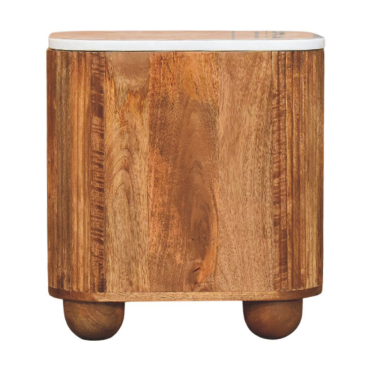 Artisan Furniture Solid Wood Aurora Marble Nightstand