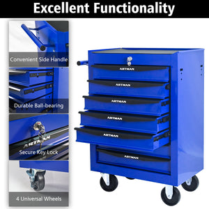Rolling Metal Tool Chest with 7 Drawers