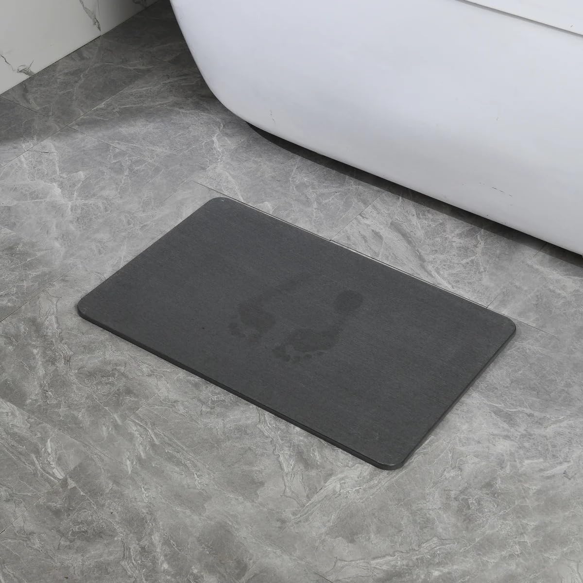 4 Colors! - 24'' x 15'' Diatomaceous Quick Drying Stone Bath Mat