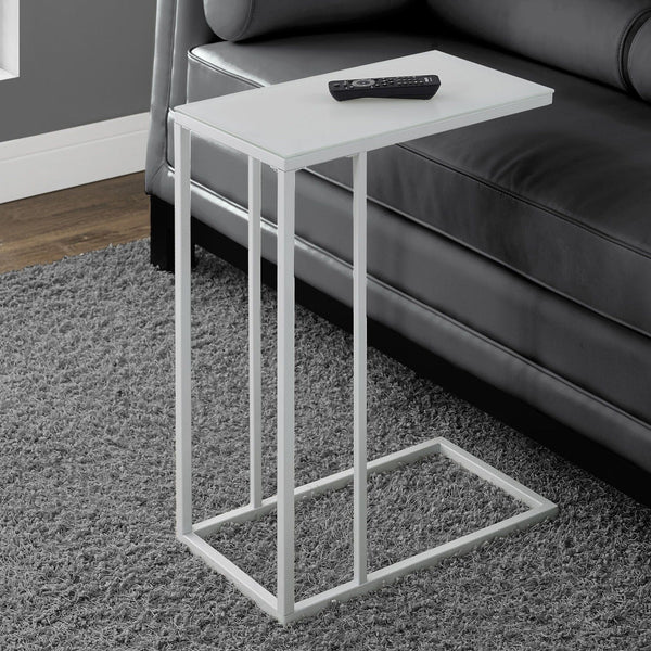 Accent Table, C - Shaped, Tempered Glass, Stylish Design Contemporary & Modern - Best Buy Furniture