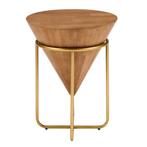 Minimalist & Luxe Wood Side Table