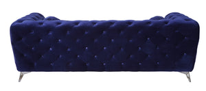 Atronia Blue Velvet Sofa
