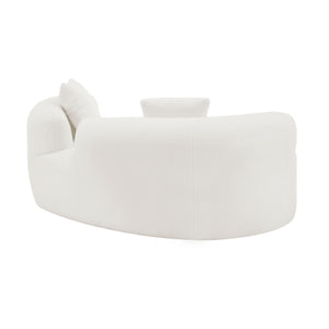Modern Curved Loveseat