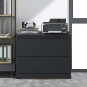 Lateral File Cabinet, Heavy Duty Filing Holds Letter/Legal/A4 Files