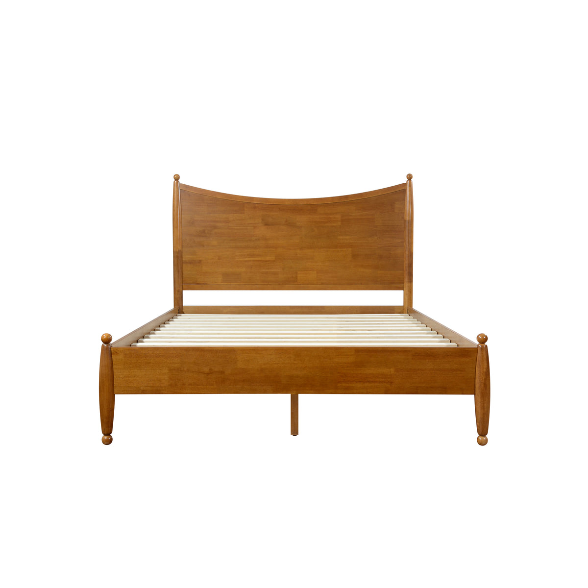 Classic Transitional Queen Size Solid Wood Platform Bed Frame