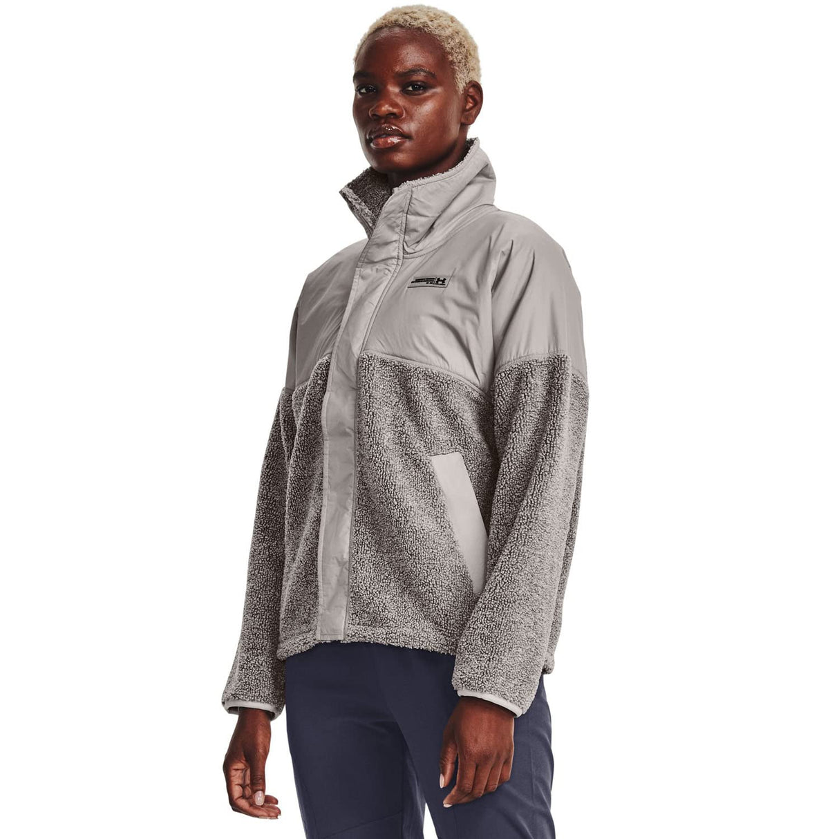 Under Armour Women's Mission Boucle Swacket Jacket - Medium