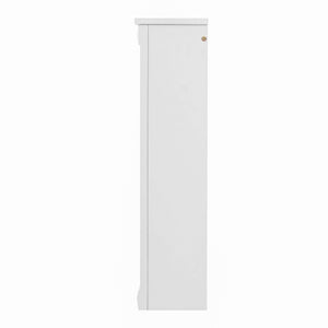 Wall Mounted Bathroom Storage Cabinet With Mirror, Medicine Cabinet With 6 Open Shelves And Adjustable Interior - White