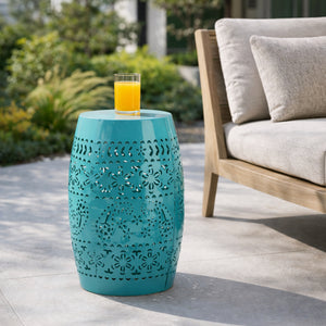 Ruby 12" Metal Outdoor Side Table