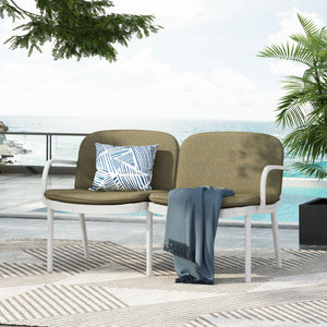 Luna - Outdoor Patio Loveseat - Best Buy Furniture