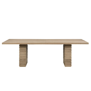 95-Inch Dining Table in Light Ash