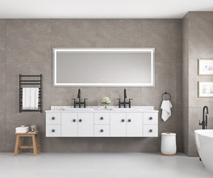 96" x 36" LED Bathroom Mirror with Front and Backlight